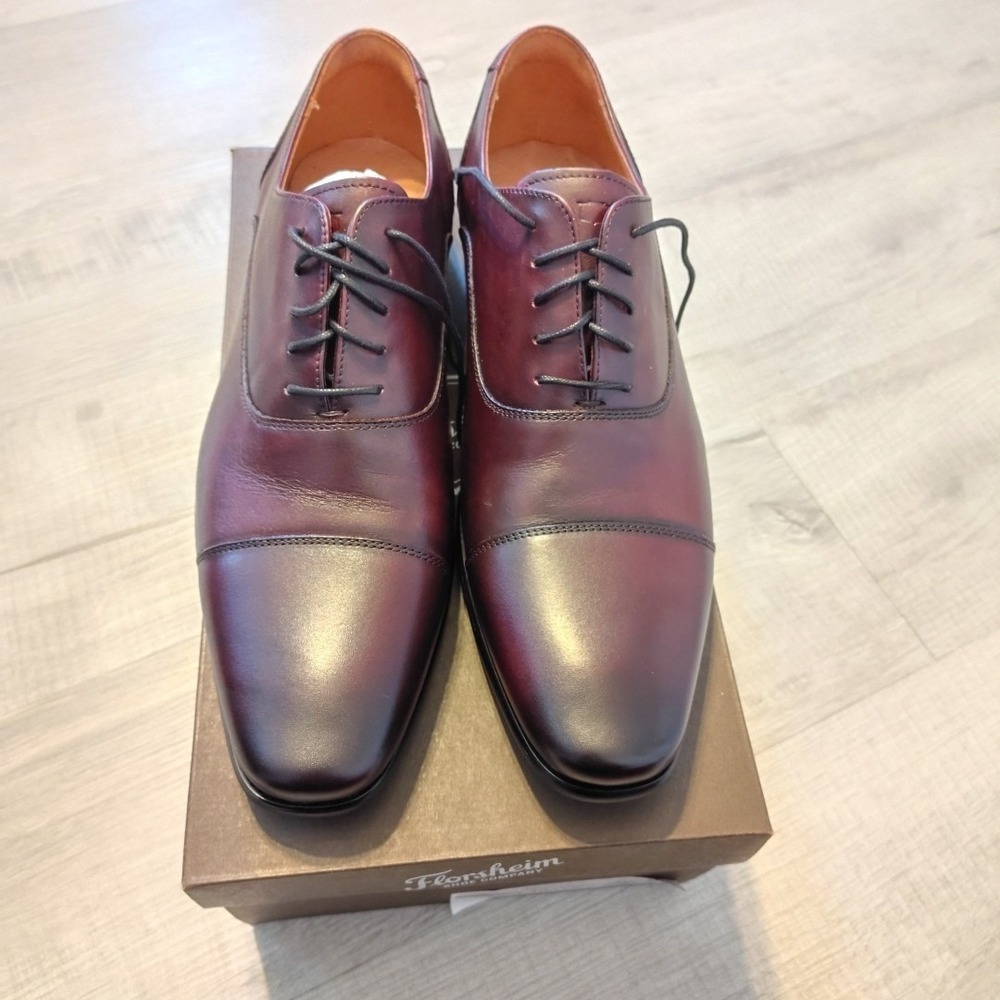 Floresheim Mens Shoes 10.5 Brown Postino CTB‎ OX Wine New